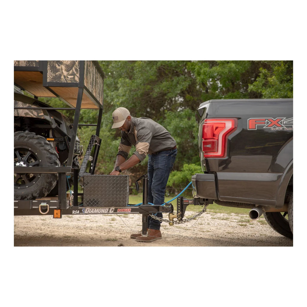 UWS UWS SM-LEGS Replacement Bright Aluminum Truck Side Tool Box Legs, 1 Pair SM-LEGS - Installation View