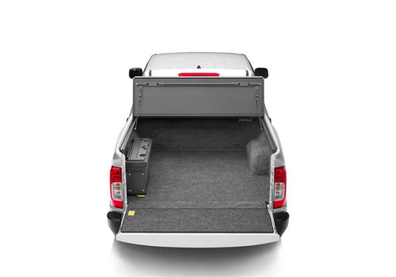 UnderCover 2022 Nissan Frontier Ext/Crew All Beds Drivers Side Swing Case - Black Smooth - Back View