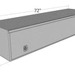 Load image into Gallery viewer, Unique Truck Accessories 13" x 16" x 72"L HD Top Sider, .100 thick diamond, w/ flip up door HTB72