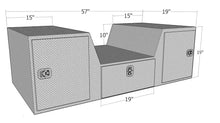 Load image into Gallery viewer, Unique Truck Accessories 57" "V" Shape Goose Neck / Fifth Wheel Tailgate Box, RB257D - Main Product View
