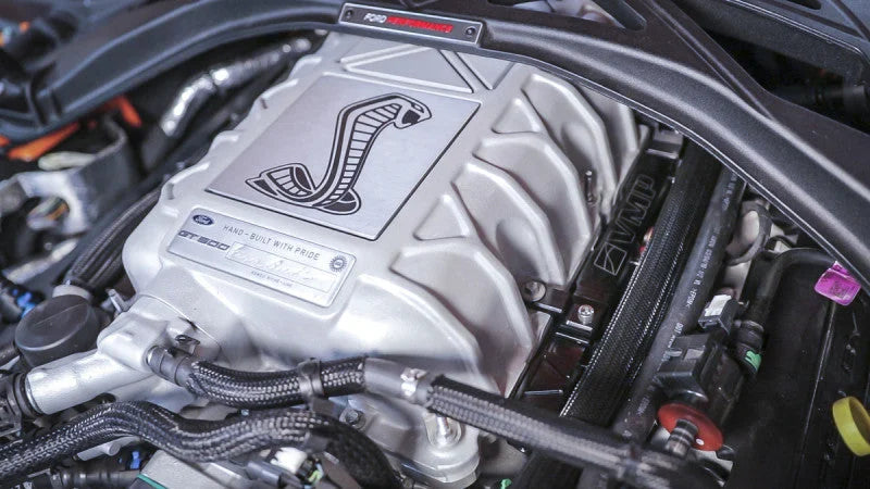 VMP Performance 20+ Ford Shelby GT500 5.2 L Predator Billet Fuel Rail Kit - Direct Replacement - Installation View
