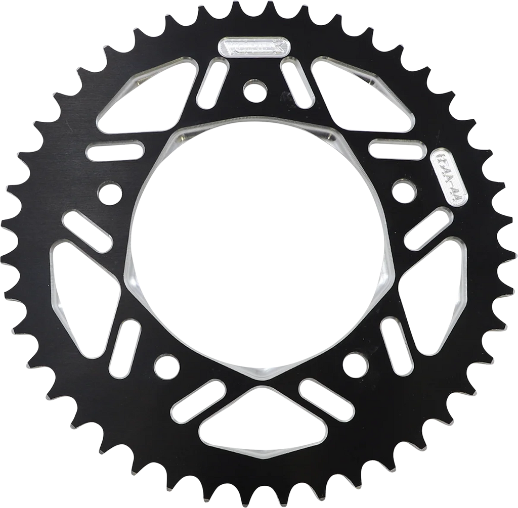 VORTEX Aluminum Sprocket - Black - Rear - 44 Tooth 654AZK-44 - Main Product View