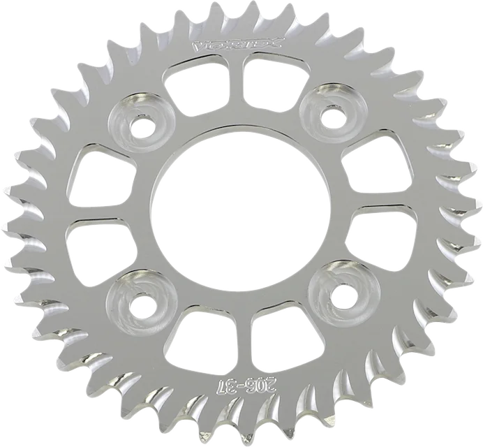 VORTEX Aluminum Sprocket - Silver - Rear - 37 Tooth 206-37 - Main Product View