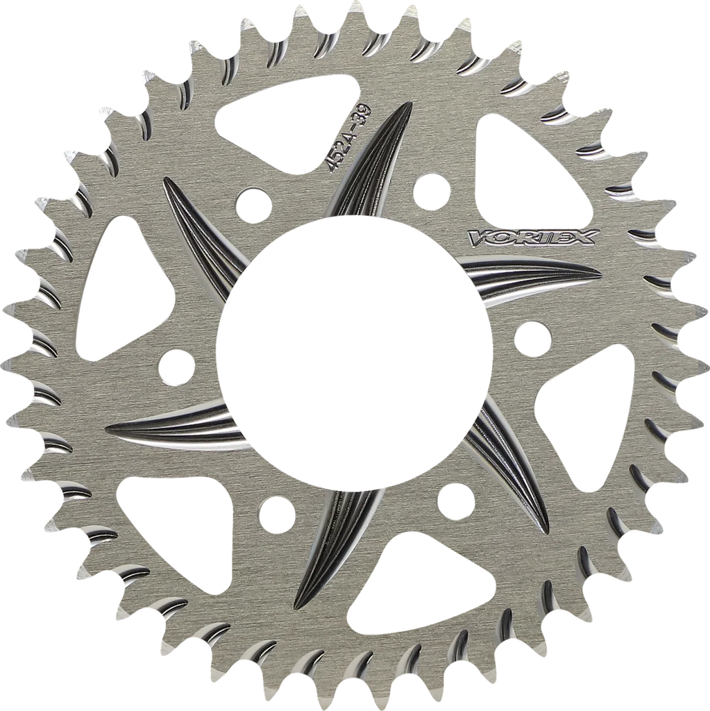 VORTEX Aluminum Sprocket - Silver - Rear - 39 Tooth 452A-39 - Main Product View