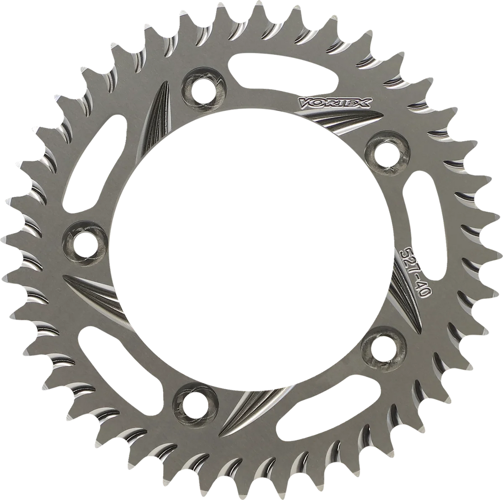 VORTEX Aluminum Sprocket - Silver - Rear - 40 Tooth 527-40 - Main Product View