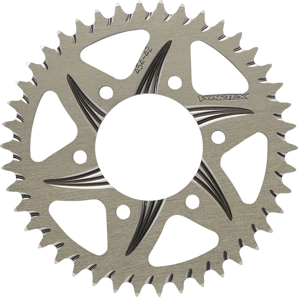 VORTEX Aluminum Sprocket - Silver - Rear - 42 Tooth 454-42 - Main Product View