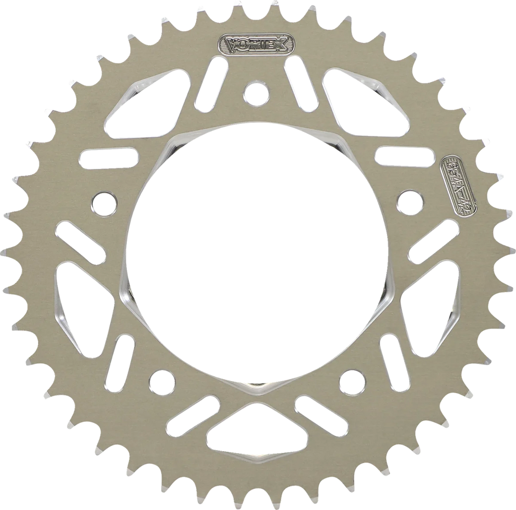 VORTEX Aluminum Sprocket - Silver - Rear - 42 Tooth 654A-42 - Main Product View