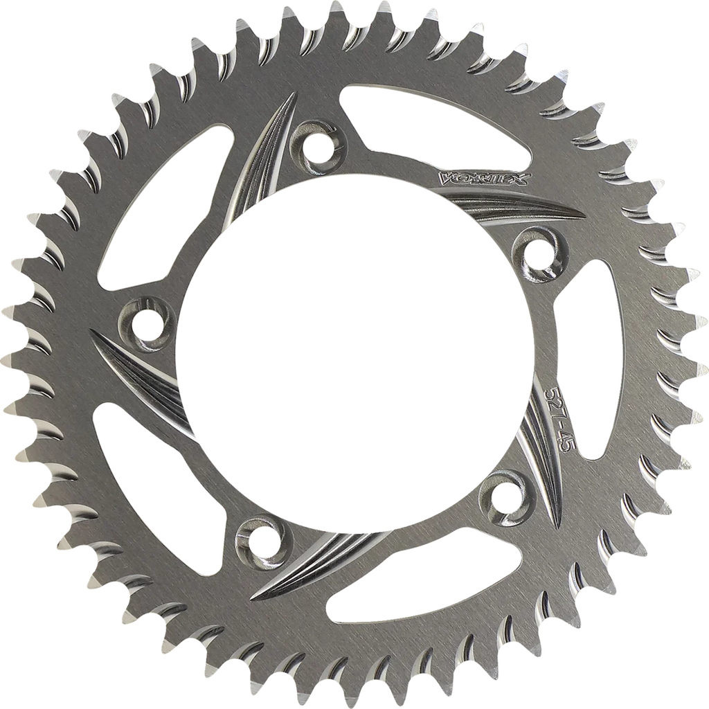 VORTEX Aluminum Sprocket - Silver - Rear - 45 Tooth 527-45 - Main Product View
