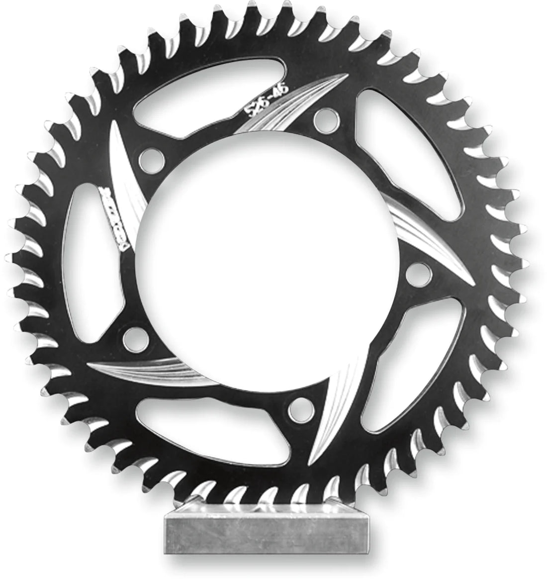VORTEX CAT5 Sprocket - Black - 44 Tooth 452AZK-44 - Side View
