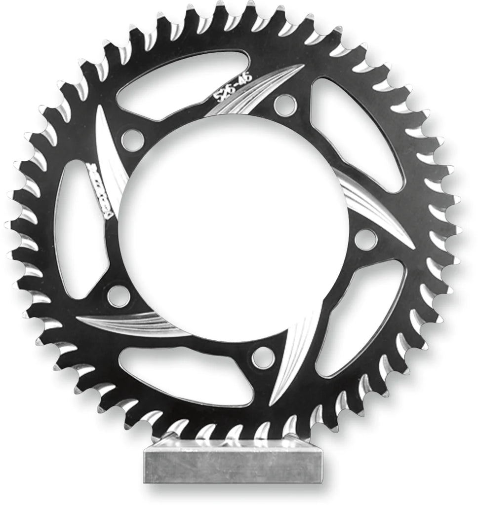 VORTEX CAT5 Sprocket - Black - 44 Tooth 452AZK-44 - Side View
