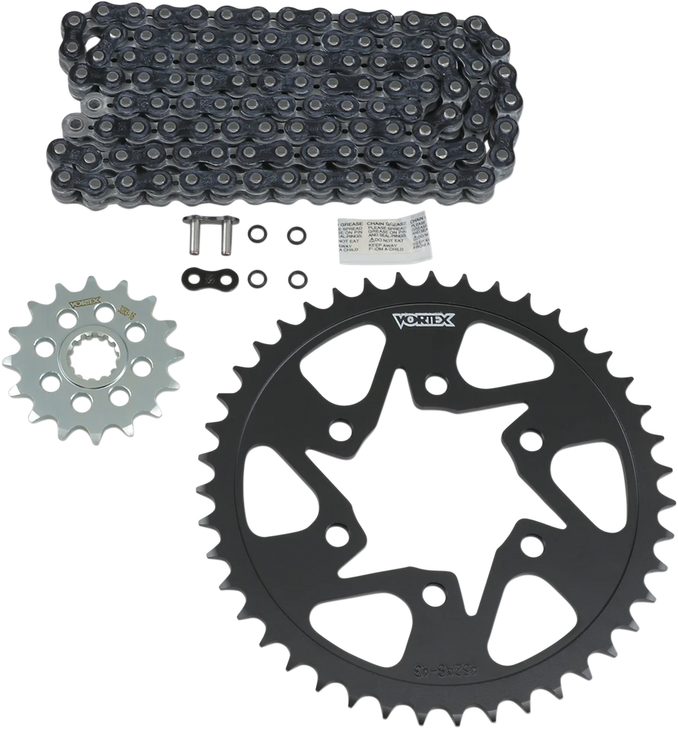 VORTEX Chain Kit - Black CK6387 fits Kawasaki ZX-6R - Main Product View