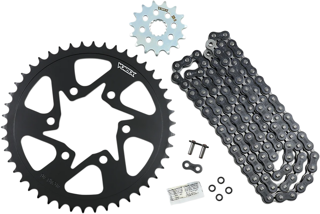 VORTEX Chain Kit - Black CK6394 fits Kawasaki Versys 650 - Main Product View