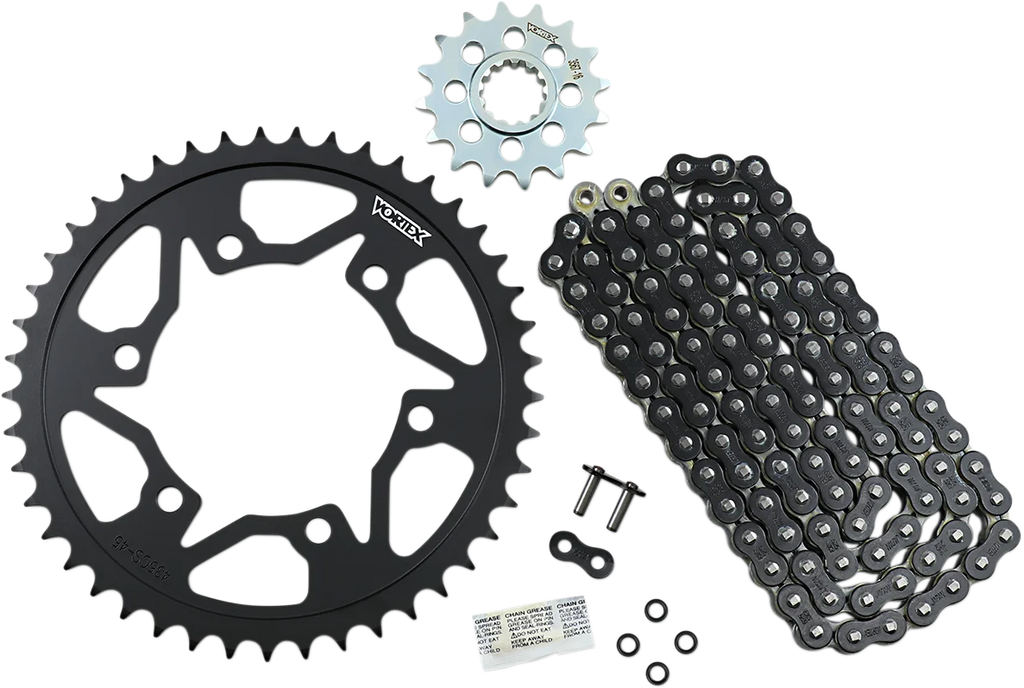 VORTEX Chain Kit - Black CK6453 fits Yamaha FZ-09 - Main Product View