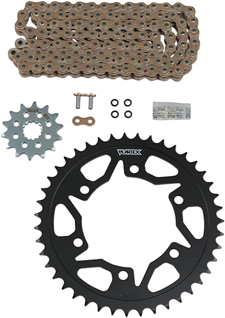 VORTEX Chain Kit - Gold CKG6385 fits Yamaha Yzf-r3 - Main Product View