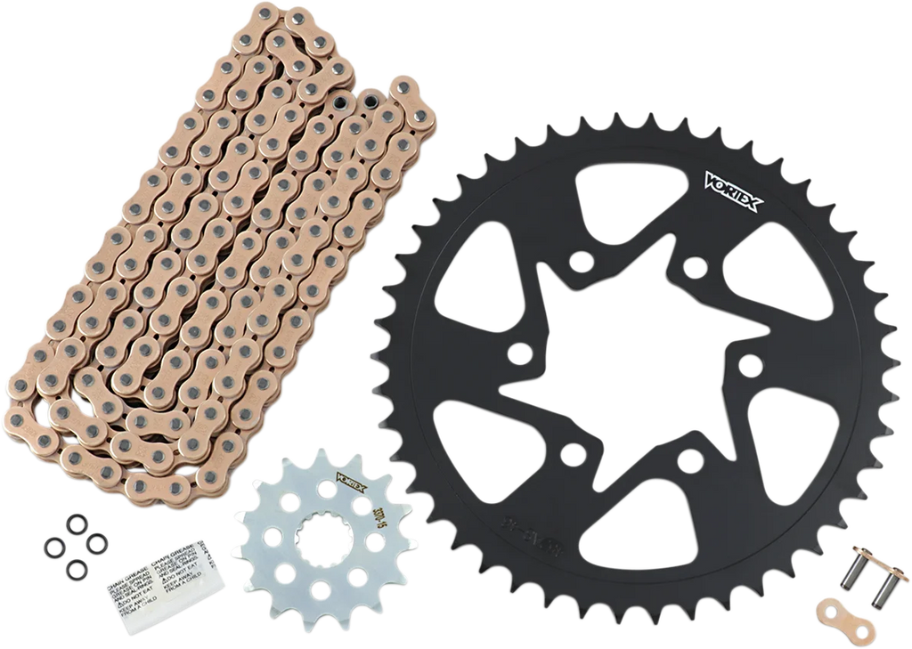 VORTEX Chain Kit - Gold CKG6394 fits Kawasaki Versys 650 - Main Product View