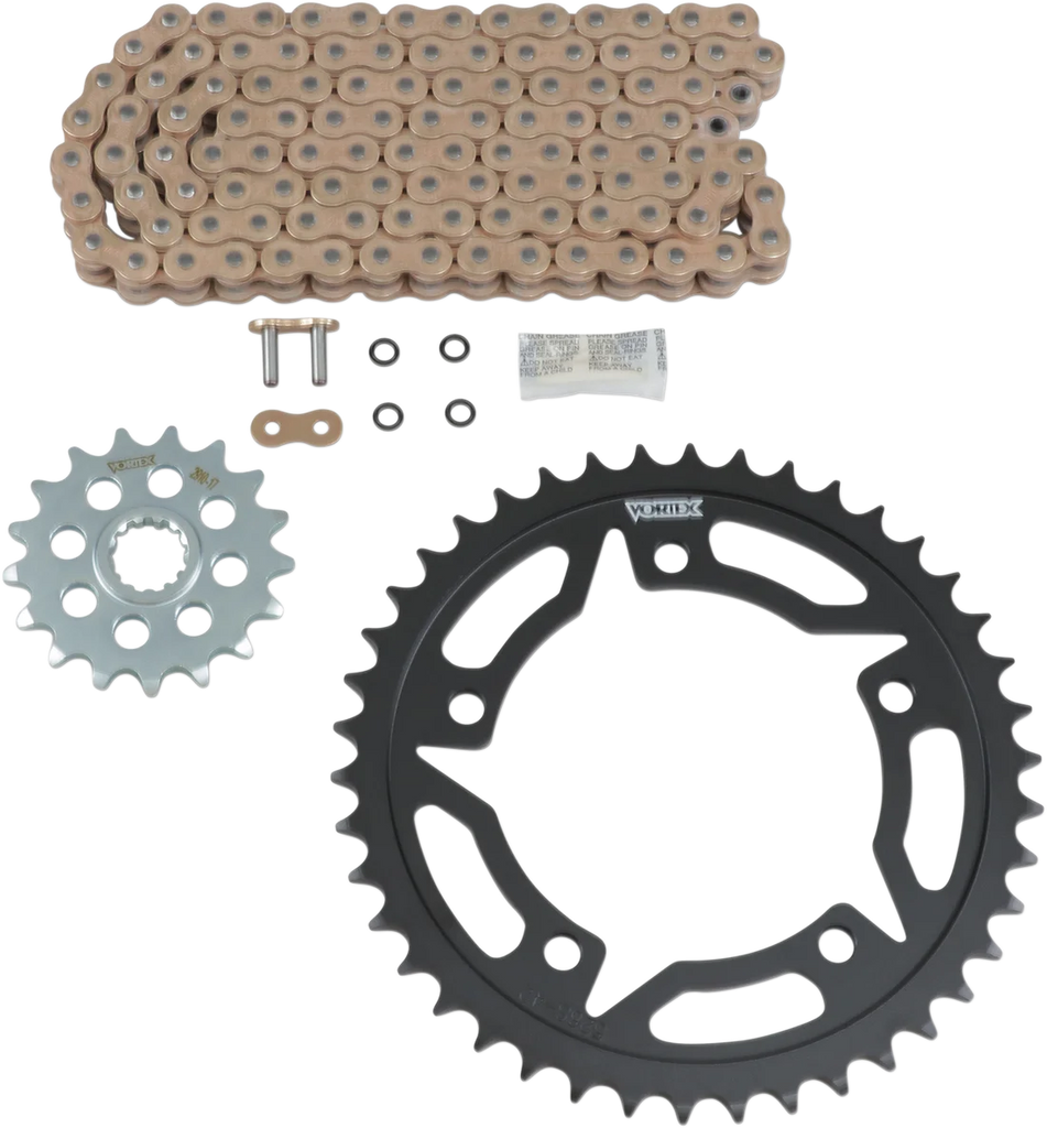 VORTEX Chain Kit - Gold CKG6415 fits Suzuki GSX-S 750 / GSX-S 750Z - Main Product View