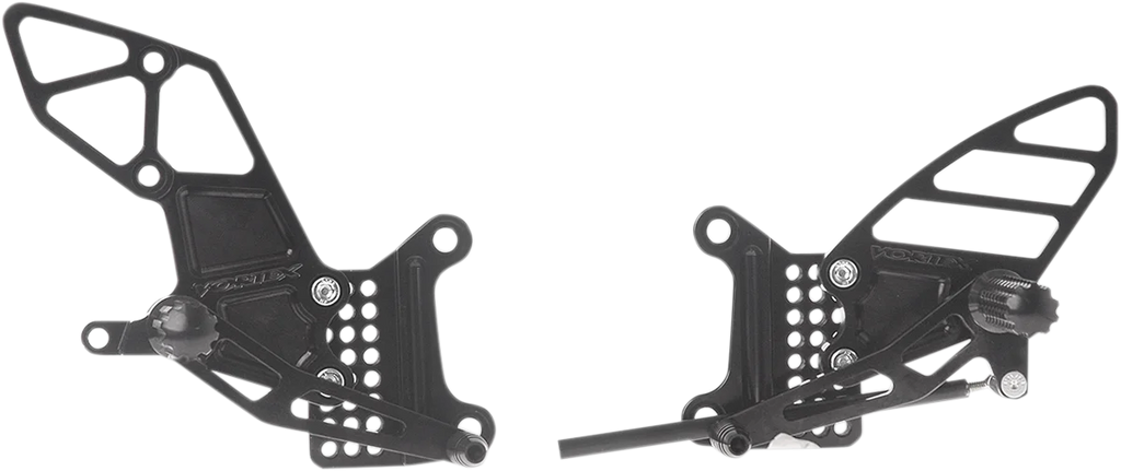 VORTEX Rearset - Black - RS406K fits Kawasaki ZX-6RR - Main Product View