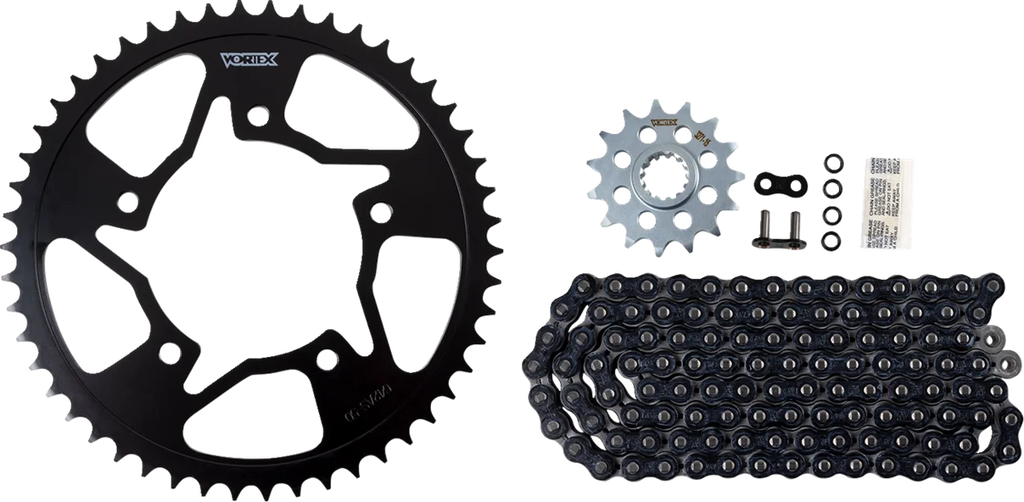 VORTEX Steel Chain Kit - Black - CK6321 fits 1999-2002 Yamaha Yzf-r6 - Main Product View
