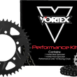 Load image into Gallery viewer, VORTEX Steel Chain Kit - Black - CK6362 fits 2006-2008 Yamaha Yzf-r1 - Side View