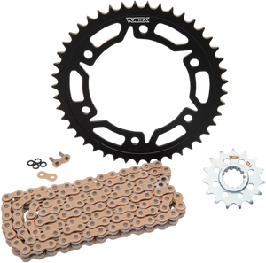 VORTEX Steel Chain Kit - Gold - CKG6345 fits 2003-2006 Honda CBR600RR - Main Product View