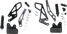 Load image into Gallery viewer, VORTEX V2 Rearset - Black - RS553K fits GSXR6 / GSXR7 - Main Product View