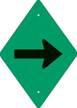 Load image into Gallery viewer, VOSS GREEN PLASTIC REFLECTIVE ATV TRAIL BLAZER HORIZONTAL ARROW 262 DA HGR