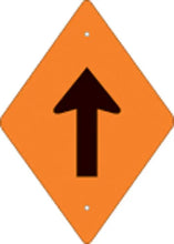 Load image into Gallery viewer, VOSS ORANGE PLASTIC REFLECTIVE TRAIL BLAZER VERTICAL ARROW 262 DA VOR