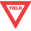 Load image into Gallery viewer, VOSS PLASTIC REFLECTIVE SIGN 12" YIELD ON WHITE BACKGROUND 499 Y WR