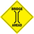 Load image into Gallery viewer, VOSS YELLOW PLASTIC REFLECTIVE SIGN 12" - BRIDGE 408 BRIA YR