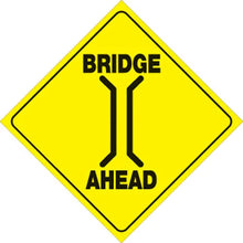 Load image into Gallery viewer, VOSS YELLOW PLASTIC REFLECTIVE SIGN 12" - BRIDGE 408 BRIA YR