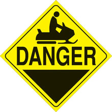 Load image into Gallery viewer, VOSS YELLOW PLASTIC REFLECTIVE SIGN 12" - DANGER 403 DA YR
