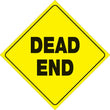 Load image into Gallery viewer, VOSS YELLOW PLASTIC REFLECTIVE SIGN 12" - DEAD END 472 DE YR