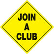 Load image into Gallery viewer, VOSS YELLOW PLASTIC REFLECTIVE SIGN 12" - JOIN A CLUB 479 JAC YR
