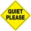 Load image into Gallery viewer, VOSS YELLOW PLASTIC REFLECTIVE SIGN 12" - QUIET PLEASE 451 QP YR