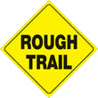 Load image into Gallery viewer, VOSS YELLOW PLASTIC REFLECTIVE SIGN 12" - ROUGH TRAIL 418 RT YR