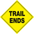 Load image into Gallery viewer, VOSS YELLOW PLASTIC REFLECTIVE SIGN 12" - TRAIL ENDS 465 TE YR
