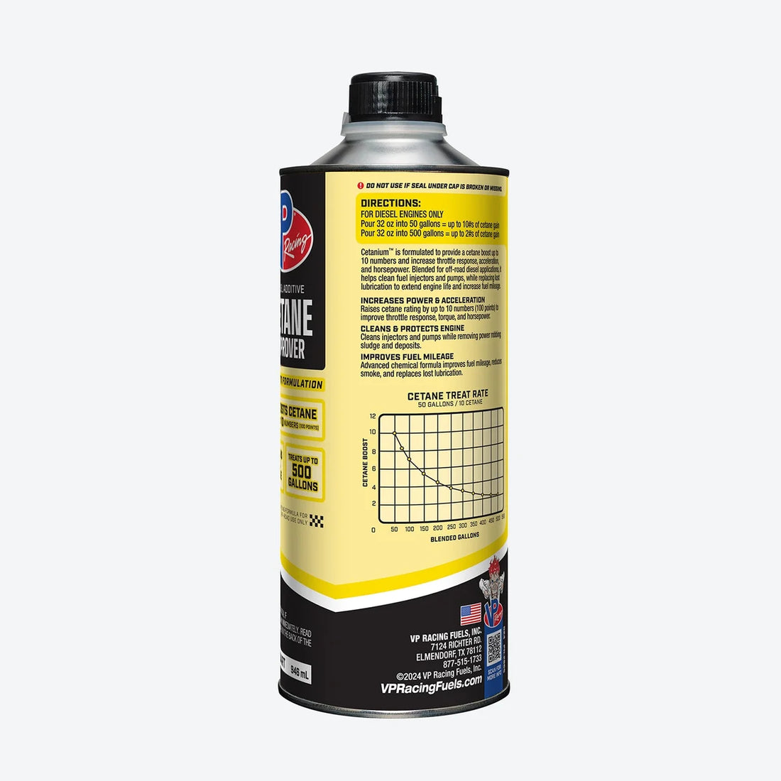 VP Racing Fuels Cetanium Madditive Qt Bottle 2865 - Right Side View