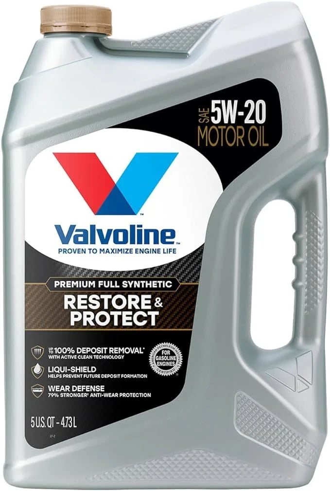 Valvoline 5w20 Motor Oil Restore & Protect 5 Quart Bottle 904562