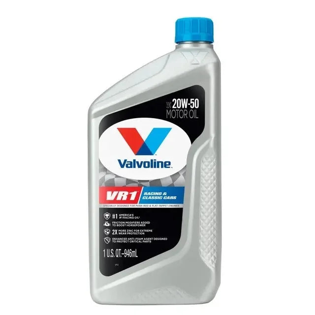 Valvoline HP 20w50 Racing Oil VR1 1 QT. 822347-C