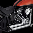 Load image into Gallery viewer, Vance &amp; Hines 12-17 Harley Davidson Softail Shortshots Staggered PCX Full System Exhaust - Side View