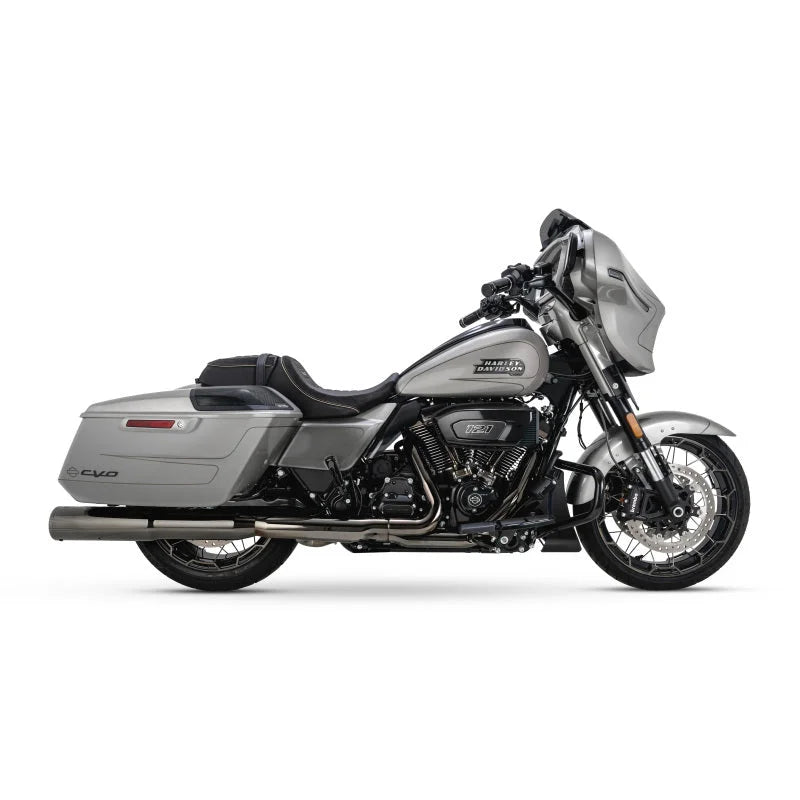 Vance & Hines 17-23 Harley Davidson CVO/Touring Hi-Output Slip on Exhaust - Dark Chrome - Side View
