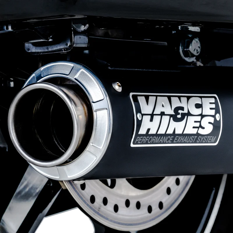 Vance & Hines 17-24 Harley-Davidson Touring Supersport Slip-On - Black - Installation View