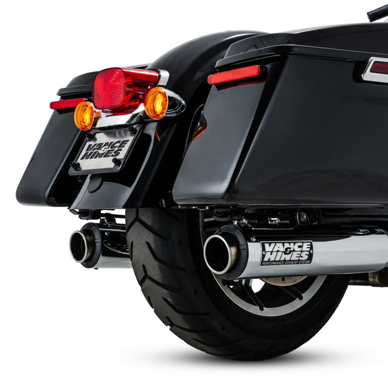 Vance & Hines 17-24 Harley-Davidson Touring Supersport Slip-On - Chrome - Side View