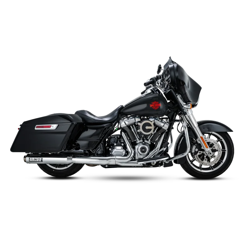 Vance & Hines 17-24 Harley-Davidson Touring Supersport Slip-On - Chrome - Back View