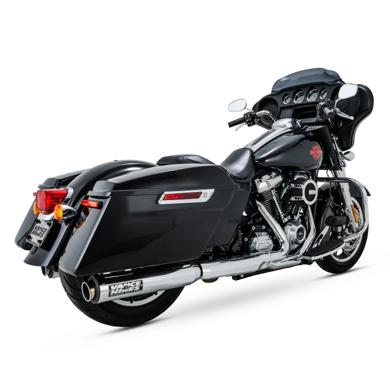 Vance & Hines 17-24 Harley-Davidson Touring Supersport Slip-On - Chrome - Installation View