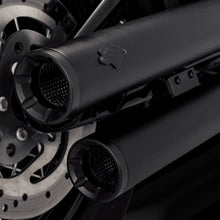 Load image into Gallery viewer, Vance &amp; Hines 18-22 Harley Davidson Softail Eliminator 300 PCX Slip-Ons Exhaust - Black - Side View