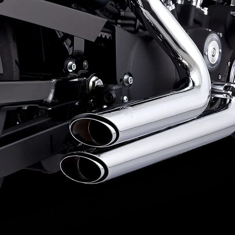 Vance & Hines 18-22 Harley Davidson Softail Shortshots Staggered PCX Full System Exhaust - Side View