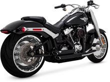 Load image into Gallery viewer, Vance &amp; Hines 18-22 Harley Softail Wide Tire Shortshots Staggered Exhaust System - Black