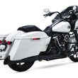 Load image into Gallery viewer, Vance &amp; Hines HD 17-25 Touring Blackslash 450 S/OS Black Slip-On Exhaust - Side View