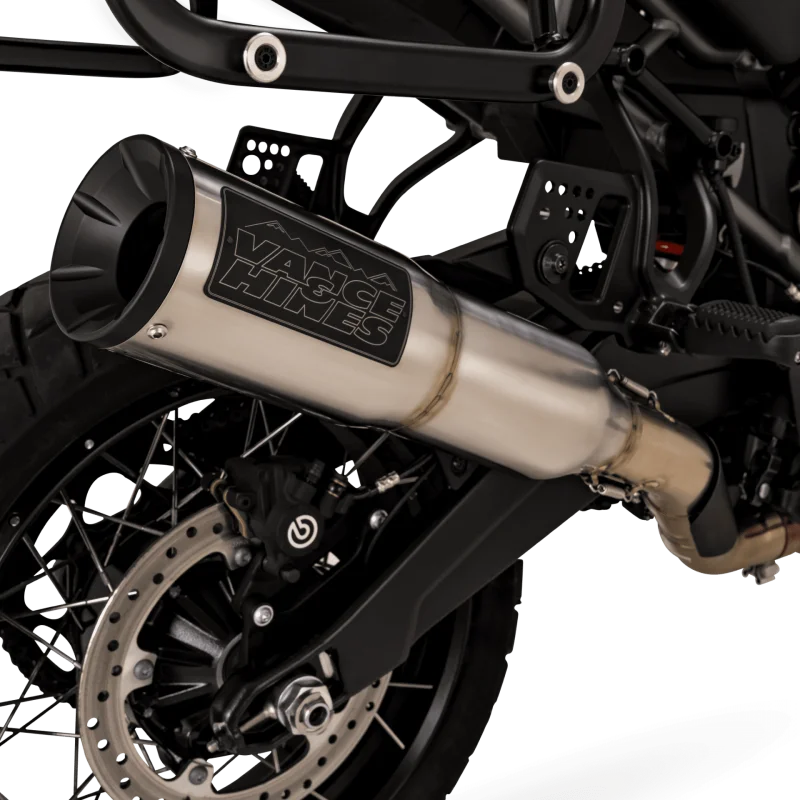 Vance & Hines HD 21-22 Pan America Hi-Output 450 S/O Slip-On Exhaust - Side View